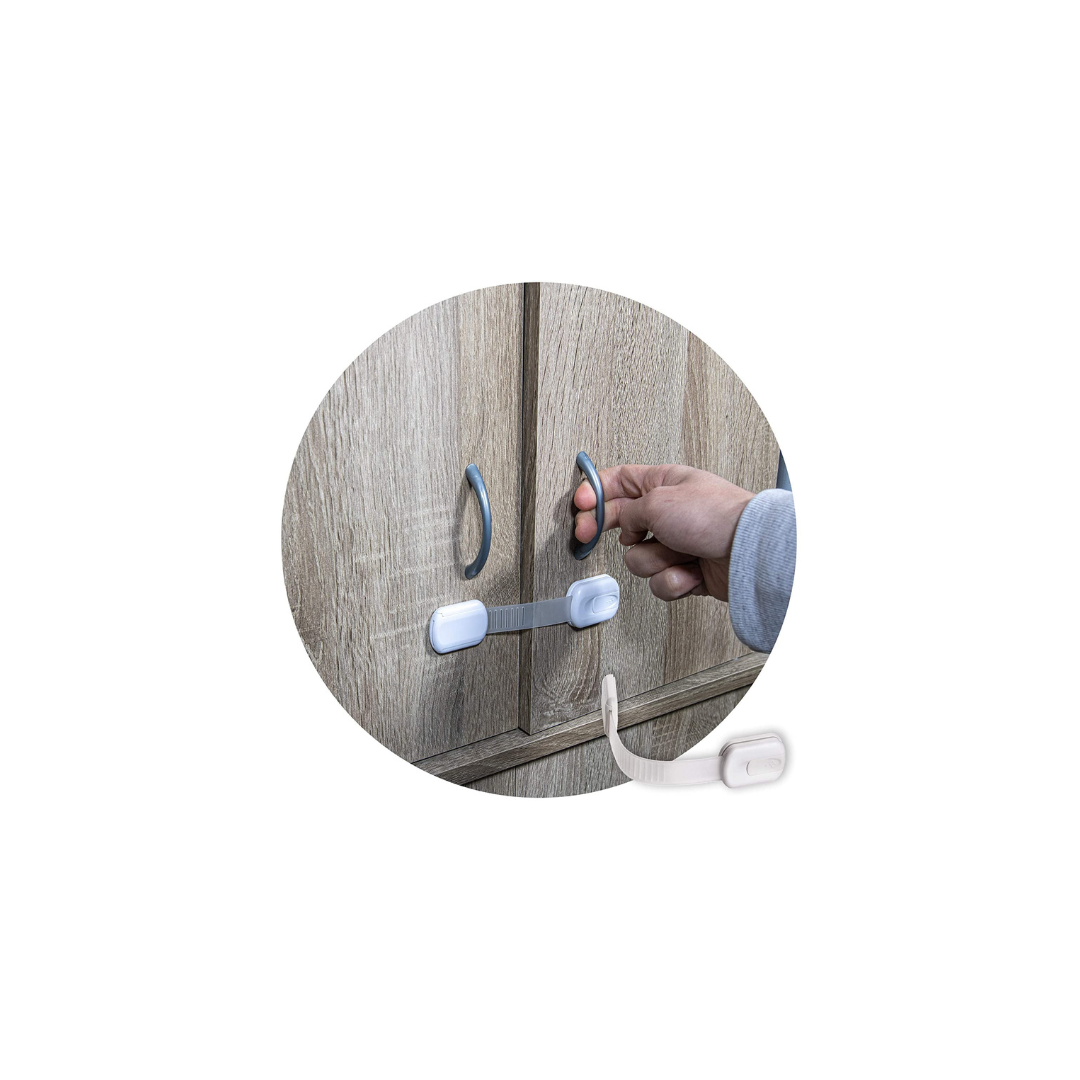 Pack Baby Proofing Cabinet Strap Locks (6-Pack)