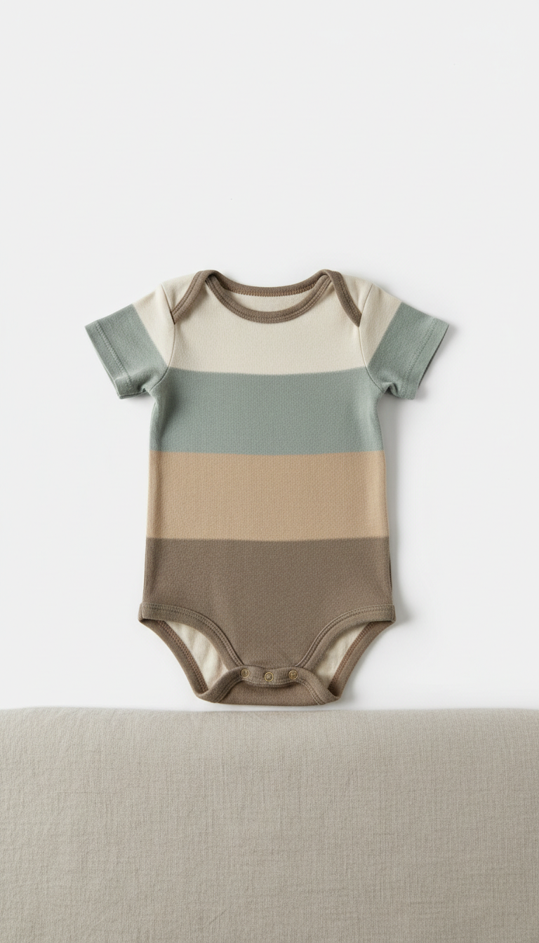 Organic Cotton Onesie In Cloud White