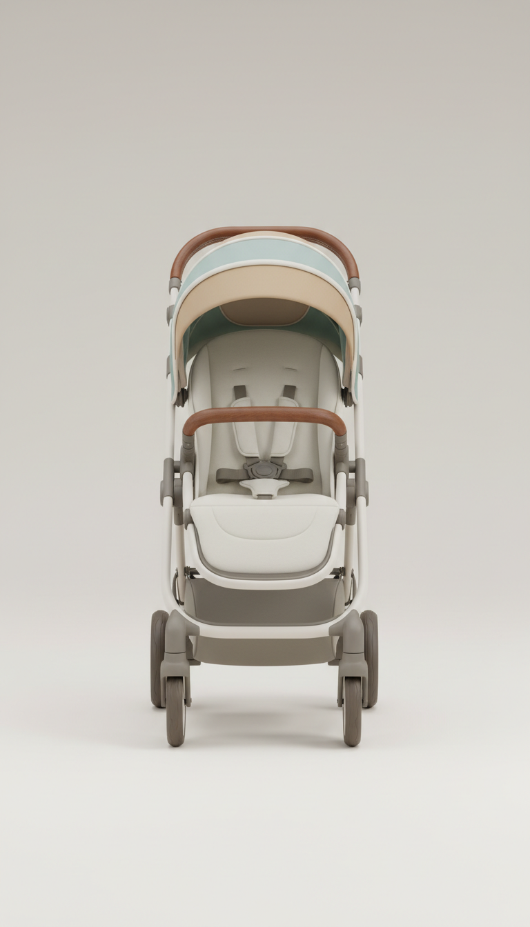 Ergonomic Stroller With One-Hand Fold