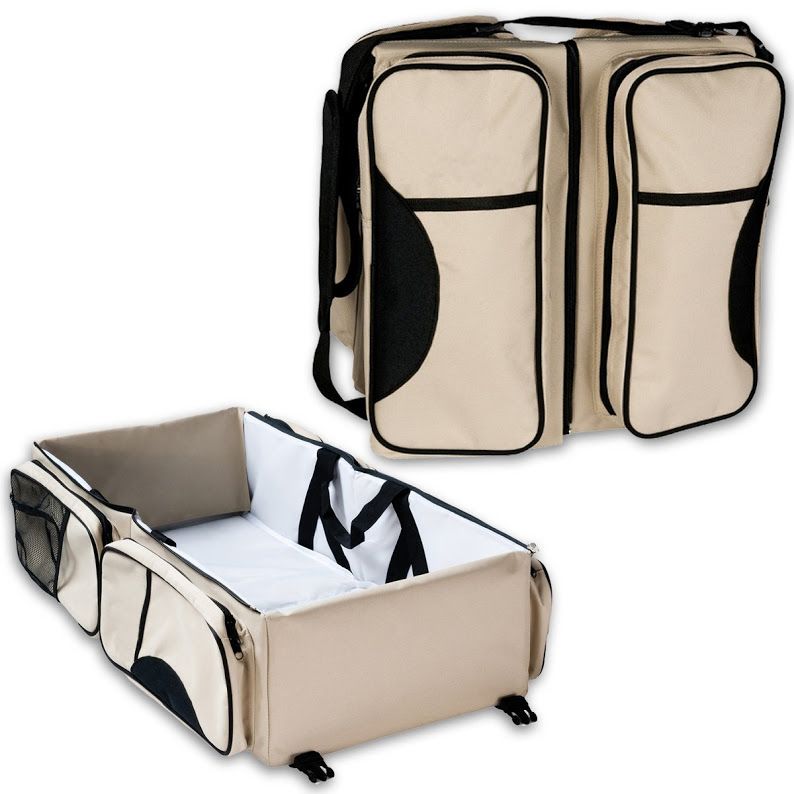 3 in 1 Portable Bassinet Diaper Change Station Bag