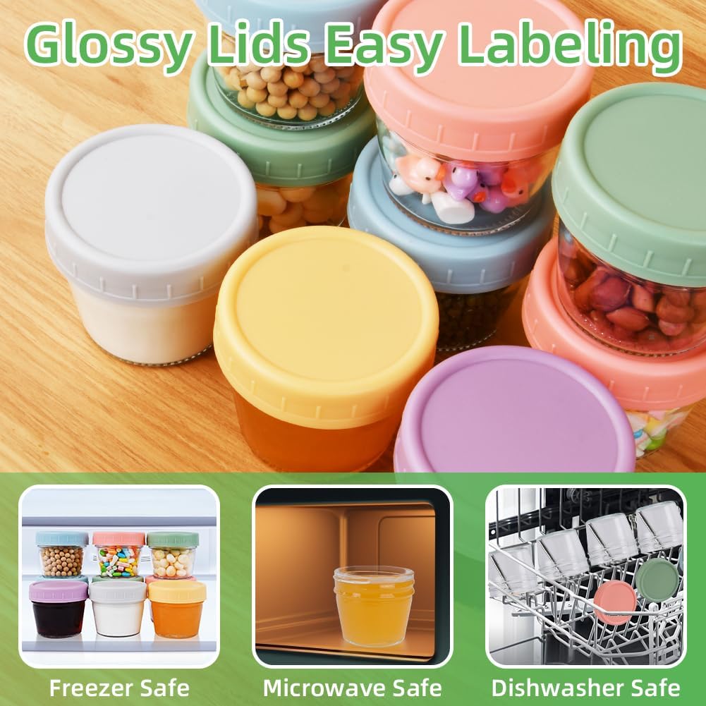 Baby Food Storage Container Glass Set (6-Pack)