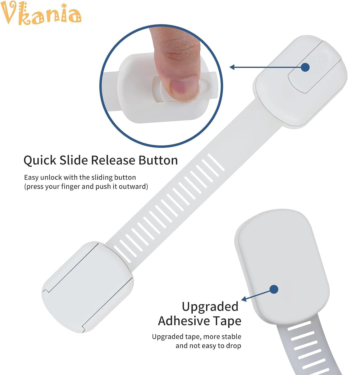 Pack Baby Proofing Cabinet Strap Locks (6-Pack)