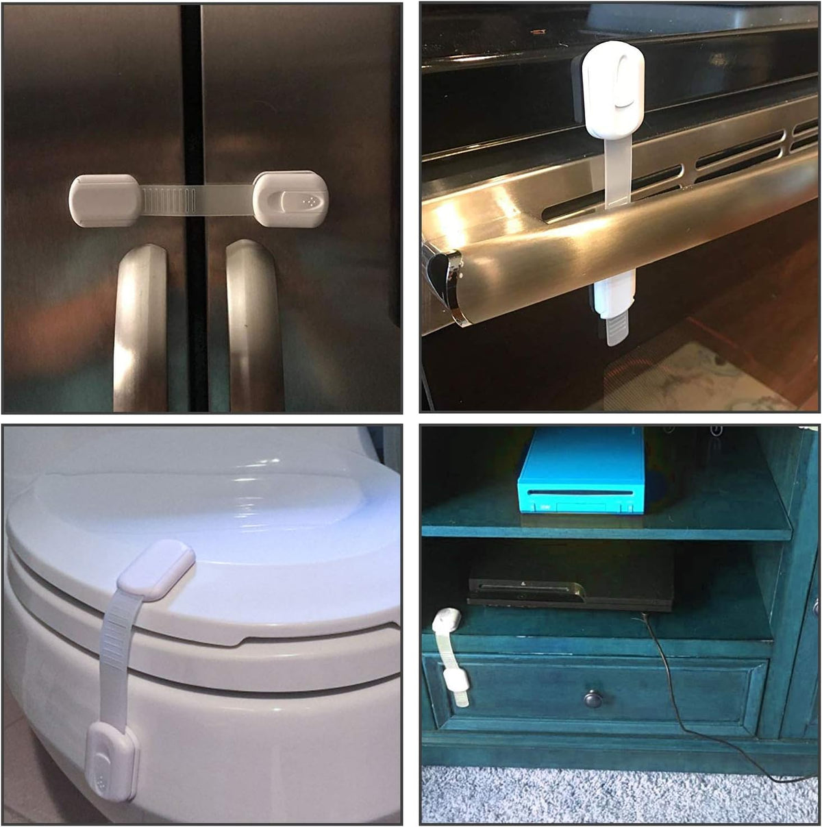 Pack Baby Proofing Cabinet Strap Locks (6-Pack)