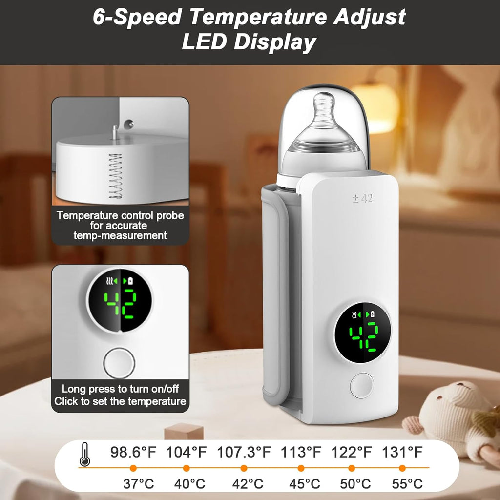 Portable Baby Bottle Warmer (Fast Heat)