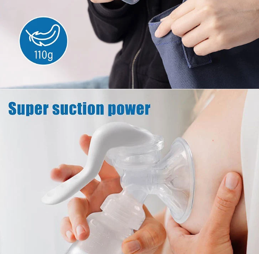 Manual Breast Pump with Bottle